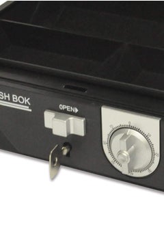 FIS FIS Cash Box Steel Black Color With Number/Key lock, 250 x 180 x 85 mm, 10 Inch Lock Size - FSCPTS1026CBK  - Image 3