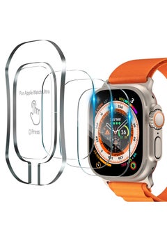 Y&D [3 Pack] Screen Protector Compatible with Apple Watch Ultra 49mm (2022) Tempered Glass Easy Installation Kit for iWatch Bubble Free Full Coverage  - Image 1