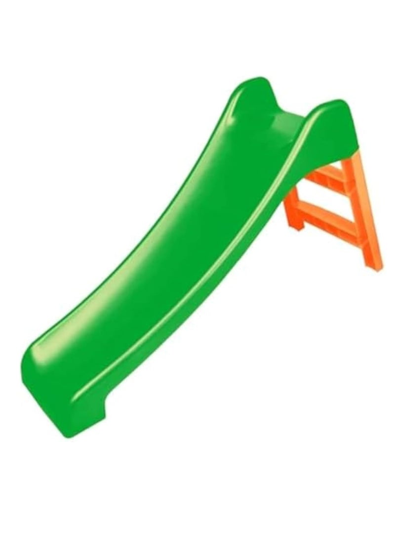 Large Kids Slide - Green & Orange