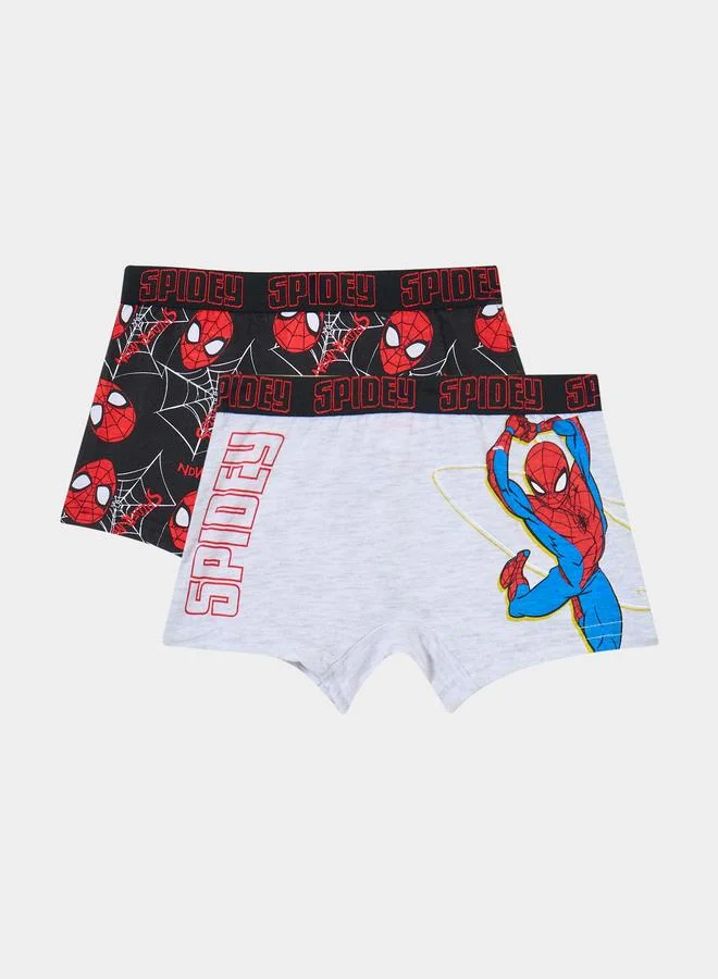 Styli Pack of 2 - Boys Spider-Man Print Briefs