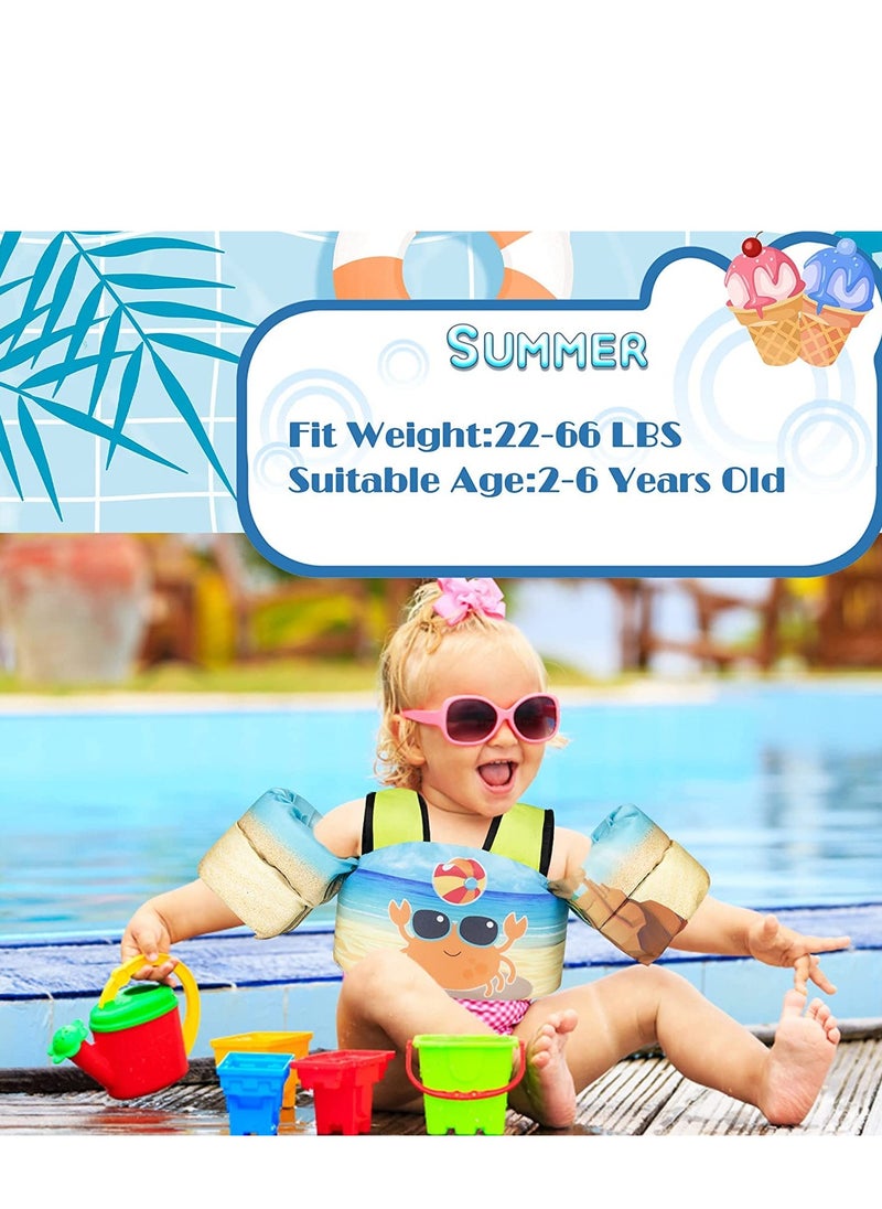 Cool Baby Style COOLBABY Kids Swimming Vest For Kids Learning to Swim Training Baby Safe Swimming Aid Jacket For 2 3 4 5 6 Years Old Baby Arm Wings (10-30kg)  - Image 2