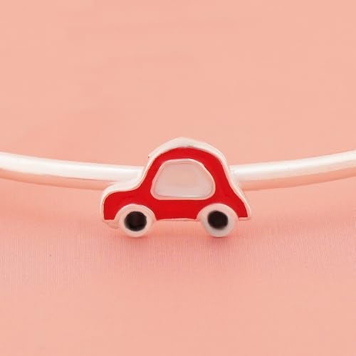 Silver Chest 925 Sterling Silver Kids Bangles �Red Car Motif, Adjustable Classic Baby Bracelet, Hypoallergenic Gift Jewelry For Newborn to Toddler Boys & Girls Hallmarked With Authenticity Certificate - Image 4