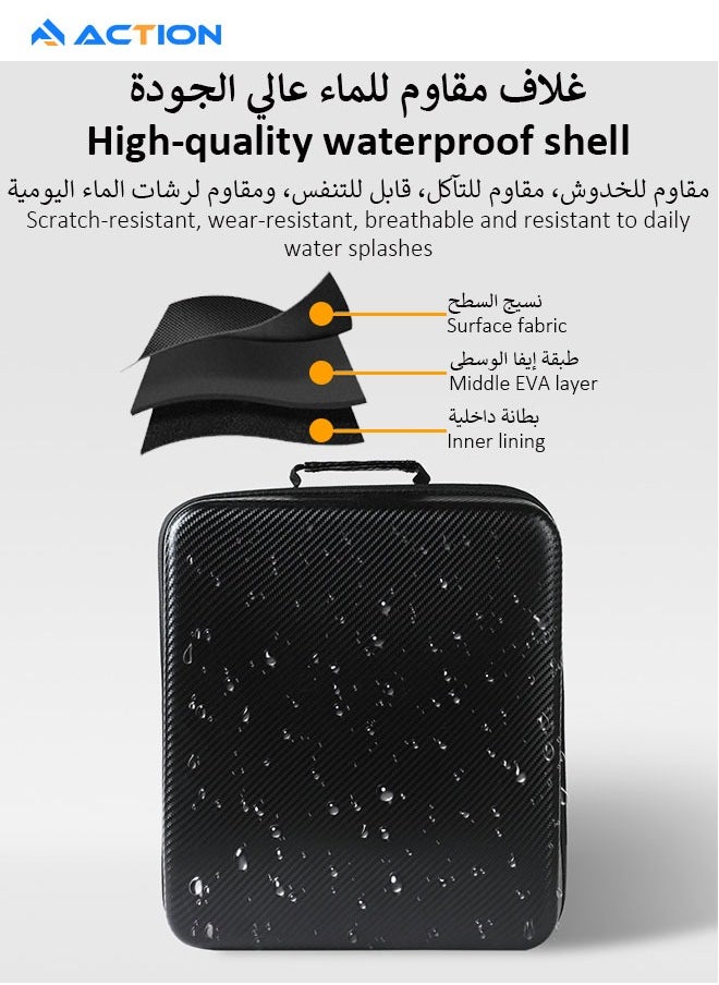 ACTION V60 Bag, Portable V60 Bag Coffee Set, Multi-Function Waterproof V60 Tool Bag for V60 Dripper, V60 Hand Gooseneck Kettle, and Accessories, Perfect for Camping, Traveling, Office(Only Bag)  - Image 4