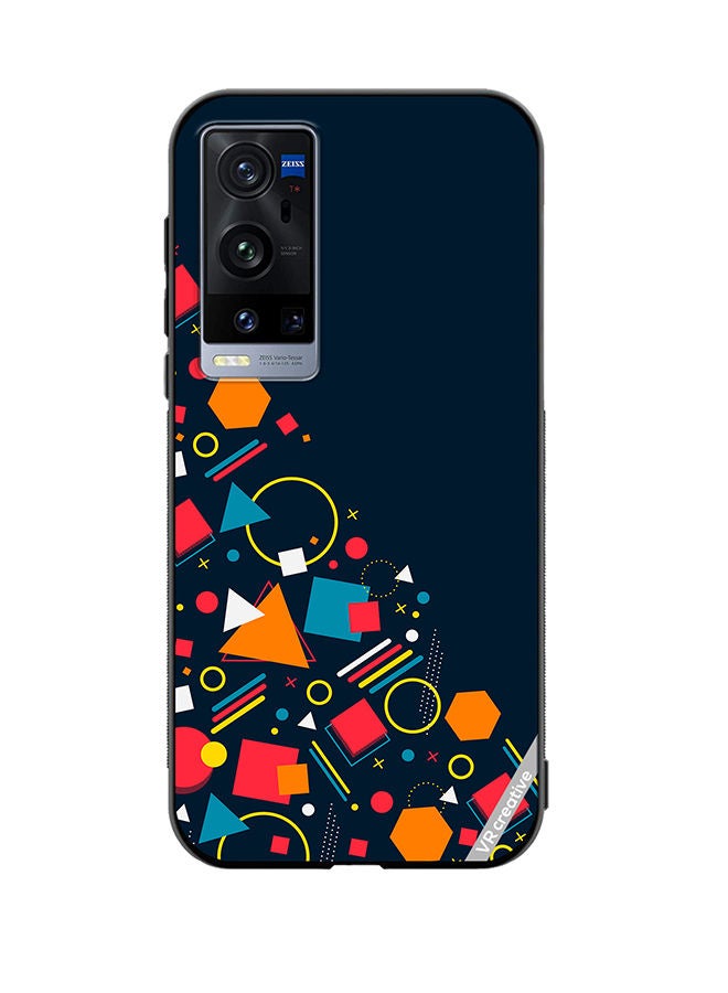 VR CREATIVE Protective Case Cover For Vivo X60 Pro Plus Abstract Design Multicolour - Image 1