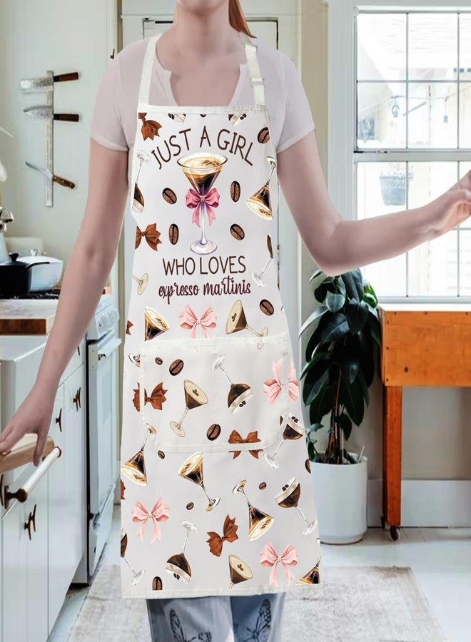 Gzrlyf Expresso Martini Apron Espresso Martini Lover Gift Coffee Cocktail Bartender Gifts Kitchen Cooking Apron (Loves Expresso Martinis Apron) - Image 5