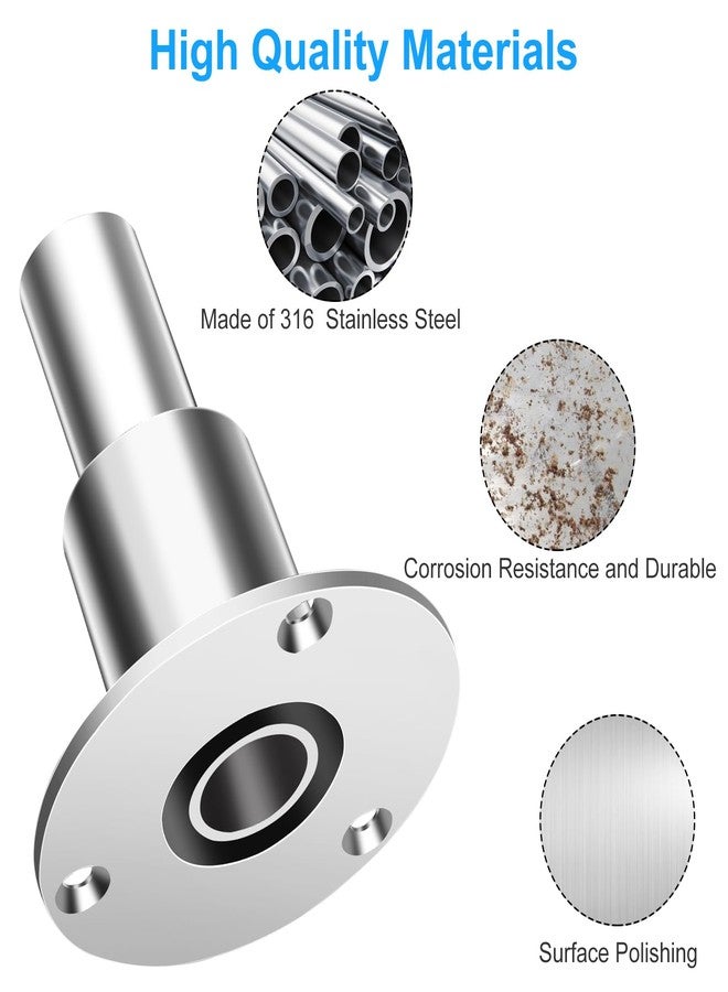 Linkstyle Thru Hull Exhaust Skin，Fitting 24mm Tube Pipe Stainless Steel 316, for Webasto Eberspacher Diesel Parking heaters (Straight) - Image 4