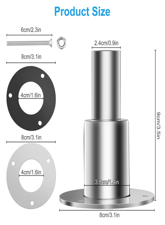Linkstyle Thru Hull Exhaust Skin，Fitting 24mm Tube Pipe Stainless Steel 316, for Webasto Eberspacher Diesel Parking heaters (Straight) - Image 2