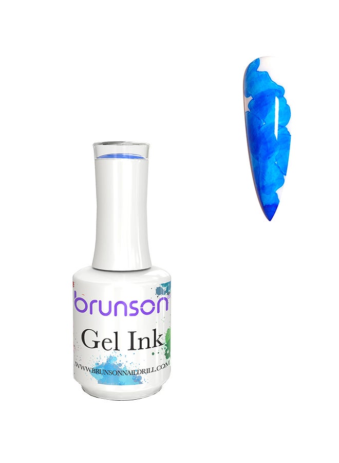 brunson Gel Ink Nail Polish Watercolor Ink Gel Nail Polish Flower Nail Art Blossom Gel for Spreading Marble Effect Soak Off UV Gel Manicure 15mlBGI06 - Image 1