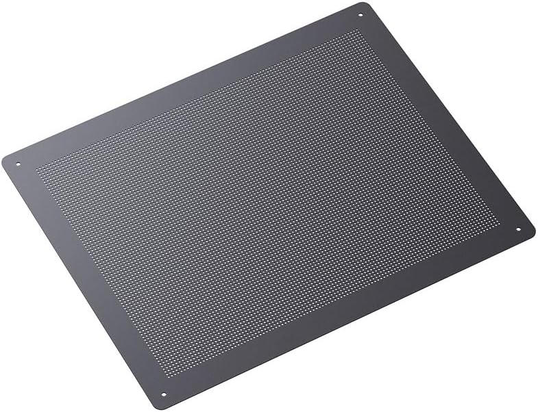 Compatible for MATX PC Case with Side Handle, MESH Left Side Computer Chassis Panel(Black) - Image 3