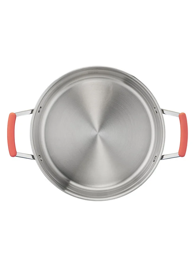 Tefal 6-Pieces Tefal Opti'Space Cookware Set Stewpots With Lids Space Saving Neat Storage Premium-Quality Stainless Steel