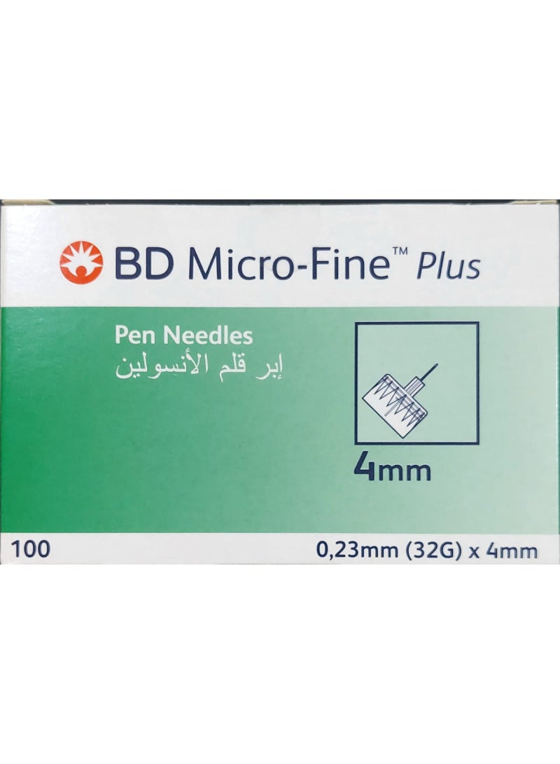 Micro-Fine Plus Pen Needles 32G X 4Mm 100 Pieces