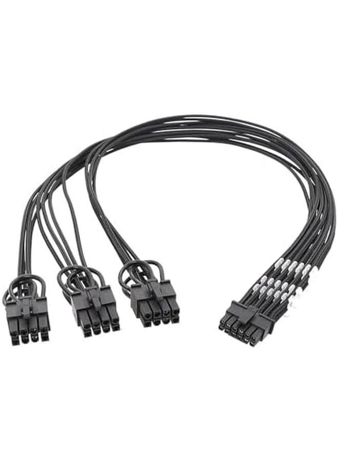 40 سم كابل طاقة GPU أسود من 8Pin إلى 12+4Pin لبطاقات الفيديو سلسلة RTX 40 - Image 5