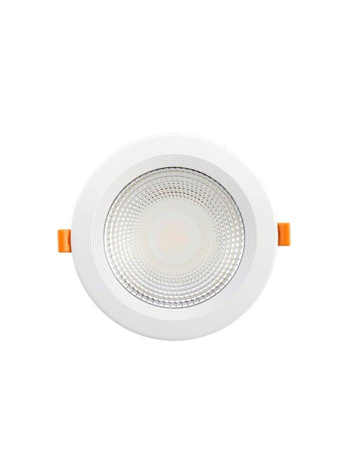 Vmax COB LED Downlights Ceiling  White Light 6500K 15W 1350LM, AC 220-240V, Cut Φ145mm, IP44 Ultra Slim LED Recessed Ceiling Lights for Bathroom Bedroom Kitchen Living Room, Not Dimmable - Image 1
