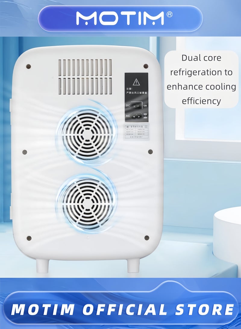 Motim Mini Fridge 10 Liter Portable Cooler and Warmer Personal Fridge for Skin Care Cosmetics Food Great for Bedroom Office Car Dorm - Image 4