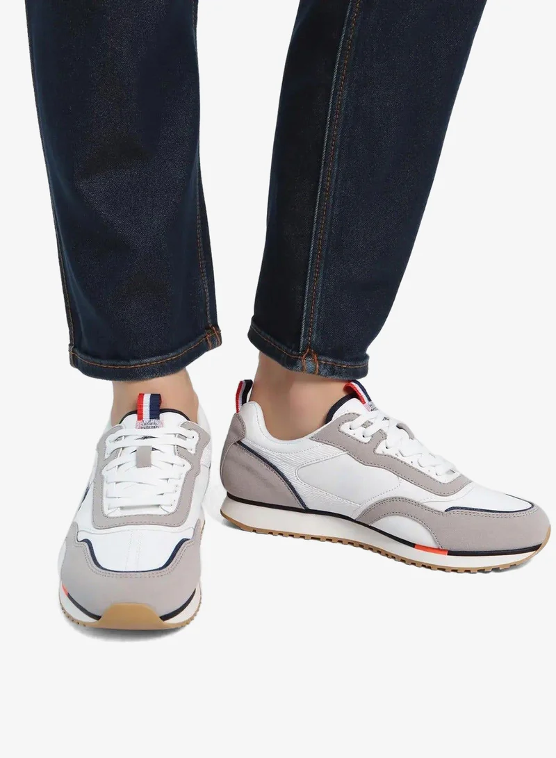 U.S. Polo Assn. White Men's White Low-Top Sneakers - Lightweight Timeless Lace-Up Style, Ideal for Casual Outings for Men | Best Price UAE