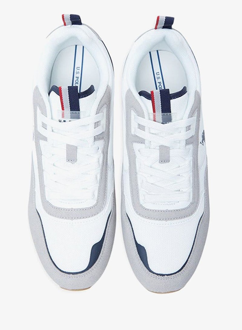U.S. Polo Assn. Men's White Low-Top Sneakers - Lightweight Shoes Timeless Lace-Up Style, Ideal for Casual Outings - Image 3