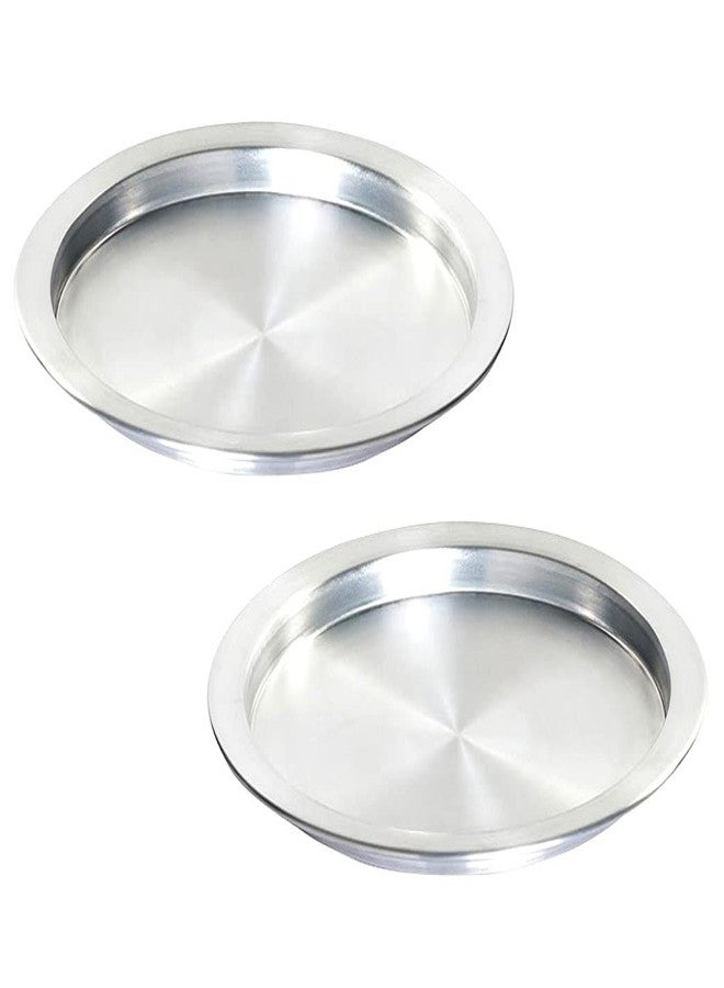 DLK - 2 x 13inch Aluminum Kunefe Tray, Kunafa Plate Set, Kunefe Pan Set of 2 for Sweet,Kunafeh or Kadaifi - Image 1