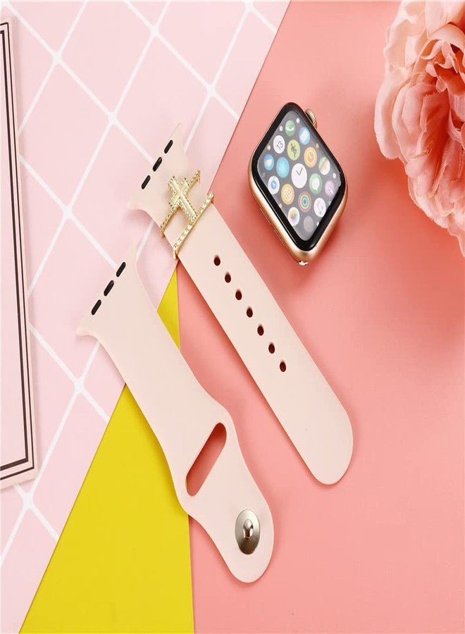 Wowstrap 5Pcs Charms for Apple Watch band 41mm 45mm 40mm 44mm 38mm 42mm 46mm 49mm Women,Diamond+Metal Jewelry Decorative Ring For iWatch series 11 10 9 8 7 6 5 4 se 3/2,Galaxy watch 7/6/5/4,Strap Accessories - Image 4