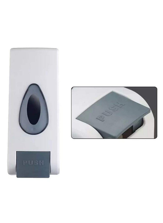 Bath Guru Bathroom Abs Plastic Soap Shampoo Conditioner Lotion Gel Dispenser Wall Mounted 350 Ml (Set of 3, Push White) - Image 4