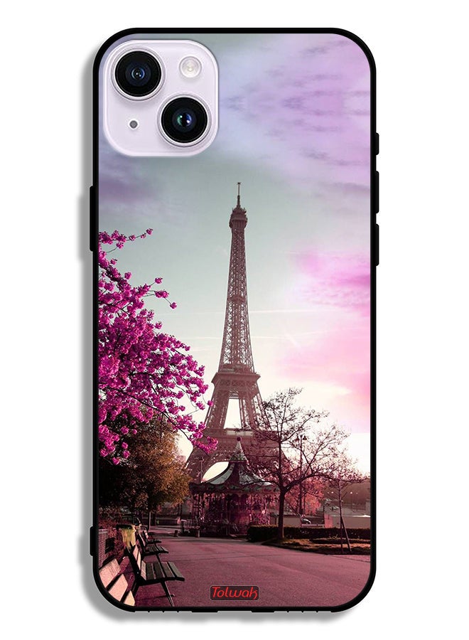 Tolwak Apple iPhone 14 Protective Case Eiffel Tower - Image 2
