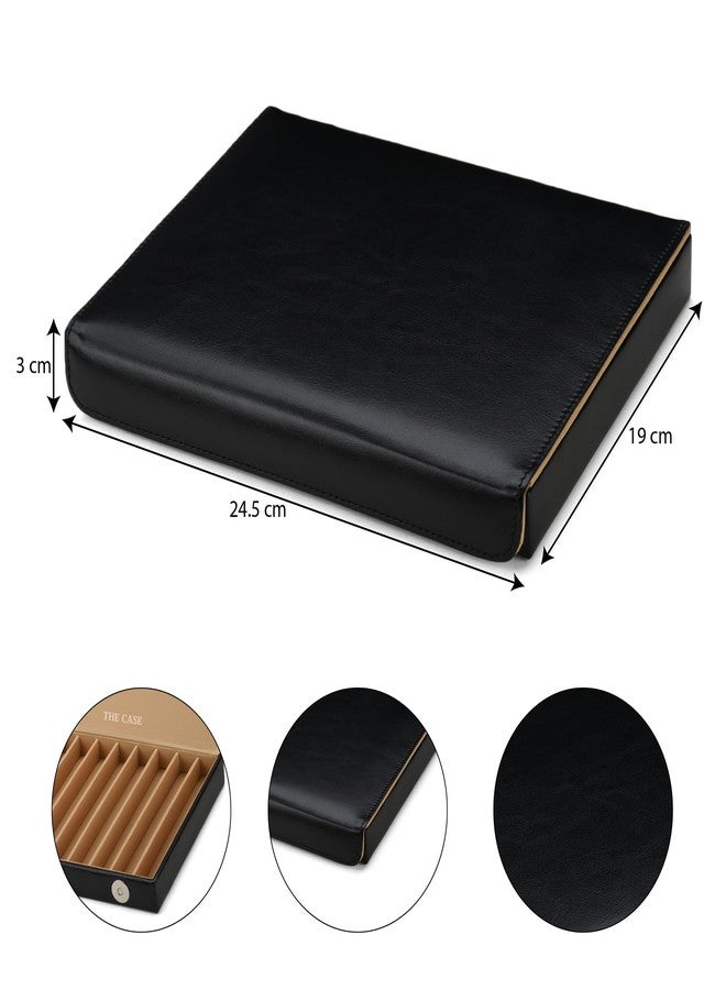 THE CASE PU Leather Pen Storage Box for 10 Slots, Colour Black - Image 2