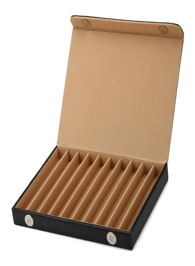 THE CASE PU Leather Pen Storage Box for 10 Slots, Colour Black - Image 4