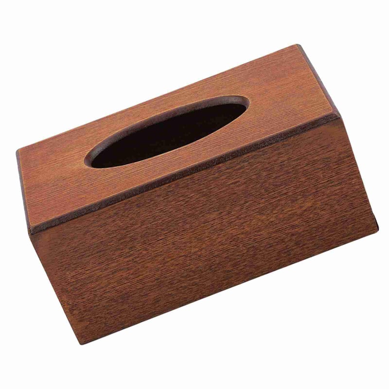 Black Wood Tissue Box Holder Drawer Type for Living Room Bedroom Home Decor - Image 3