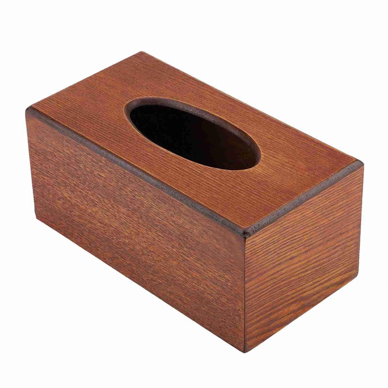 Black Wood Tissue Box Holder Drawer Type for Living Room Bedroom Home Decor - Image 2