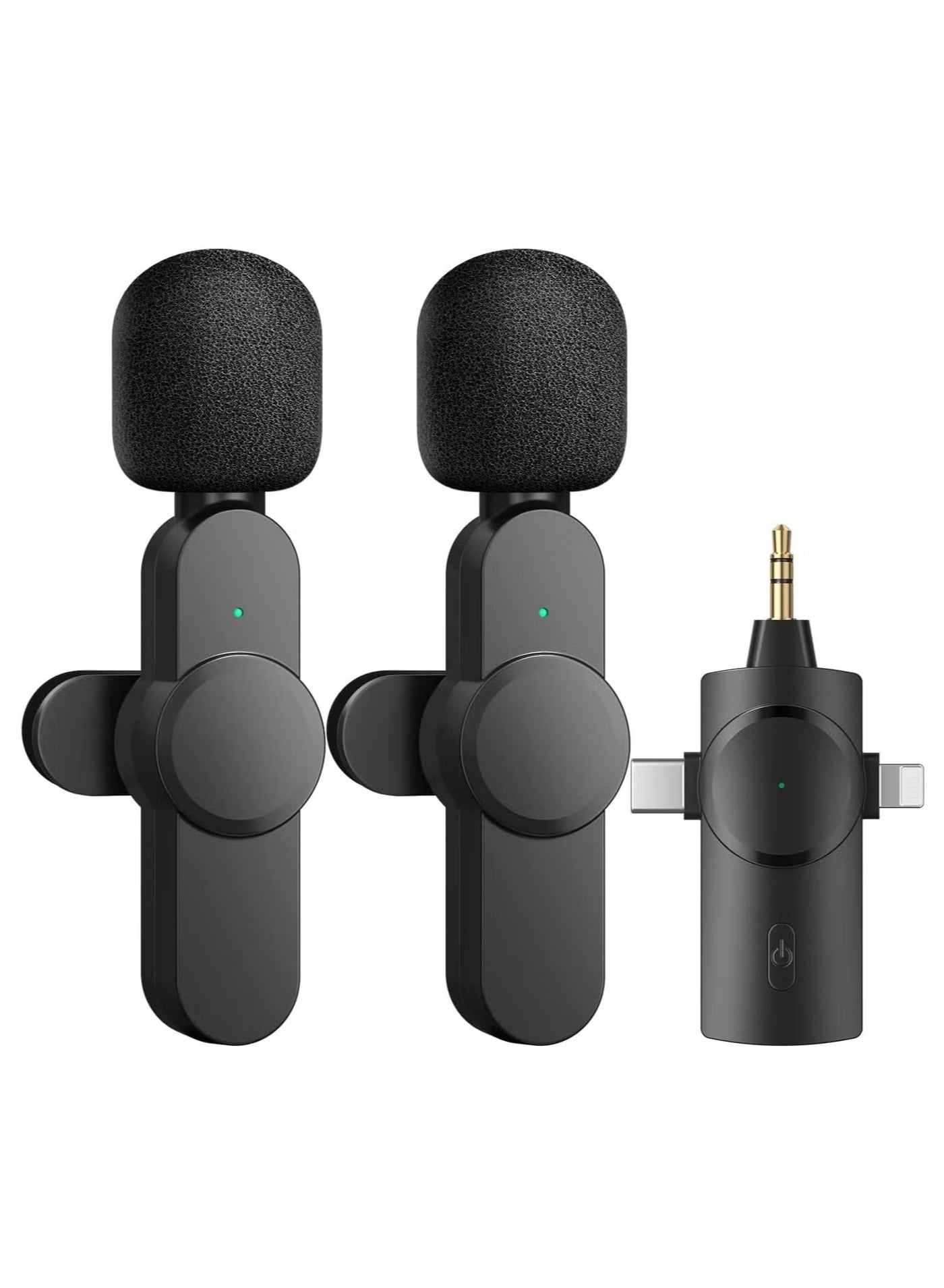 Wireless Lavalier Lapel Microphone for iPhone, iPad, Android, and Camera – Plug-and-Play, 7-Hour Long Working Time, High-Quality Audio for Interview, Video, Podcast, Vlog, YouTube, Portable, Easy to Use, Clear Sound for Creators