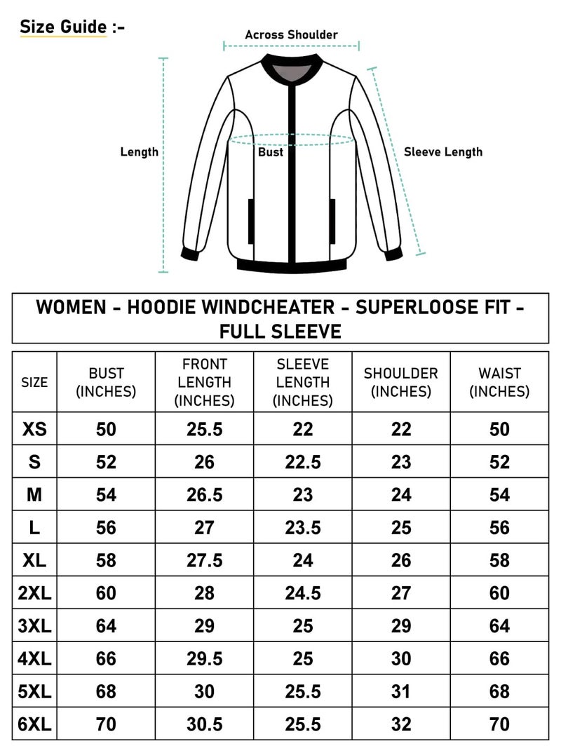 Bewakoof Air 1.0 Women's Color Block Super Loose Fit Full Sleeve Hooded Neck Nylon Windcheater Jacket_ 596369 White M - Image 3