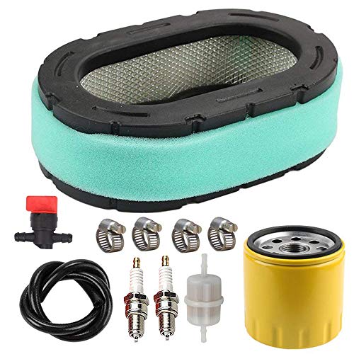 LIYYOO 32-083-09-S Air Filter with 52 050 02-S Oil Filter Spark Plug Tune Up Kit Compatible with Kohler 32 083 09 32 883 09-S1 KT610 KT620 KT715 KT725 KT730 KT735 KT740 KT745 19HP-26HP Engine MTD Lawn Mower - Image 1