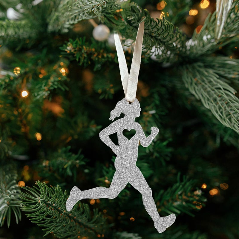 TEEBIM زخرفة الجري - الحلي الجري لشجرة عيد الميلاد - زخرفة زخرفة عيد الميلاد الجري - هدايا عداء هدايا الجري لعداء الماراثون - زخرفة عيد الميلاد الأكريليك 2024 - Image 5