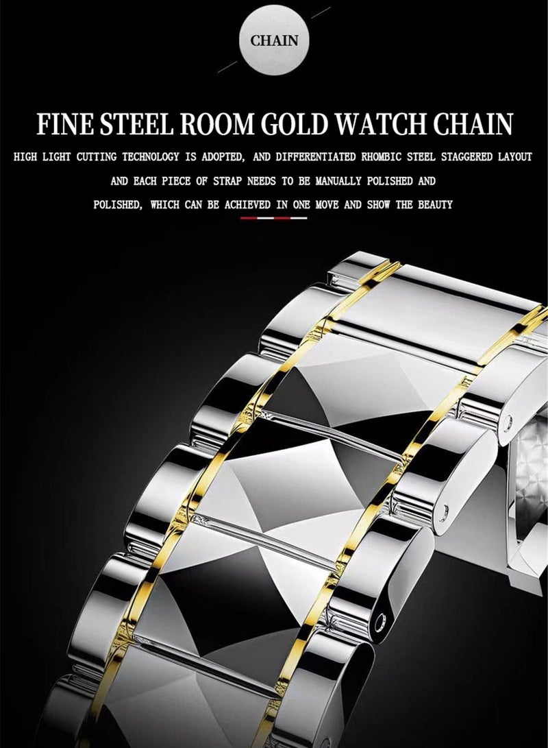 Men's Watch Waterproof Tungsten steel Calendar Quartz Watch