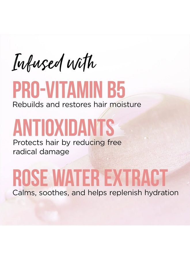 Pantene Sulfate Free Shampoo and Conditioner Set, Rose Water, Soothing and Moisturizing, Nutrient Infused with Vitamin B5, for all Hair Types, Safe for Color Treated Hair,Pro-V Blends, 17.9 oz,2-Count  - Image 3