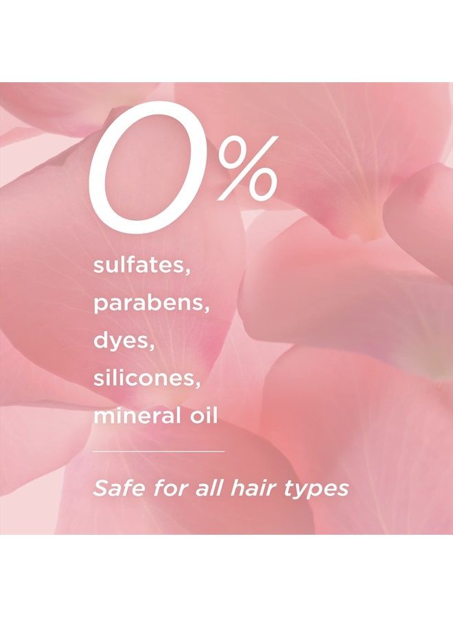 Pantene Sulfate Free Shampoo and Conditioner Set, Rose Water, Soothing and Moisturizing, Nutrient Infused with Vitamin B5, for all Hair Types, Safe for Color Treated Hair,Pro-V Blends, 17.9 oz,2-Count  - Image 4