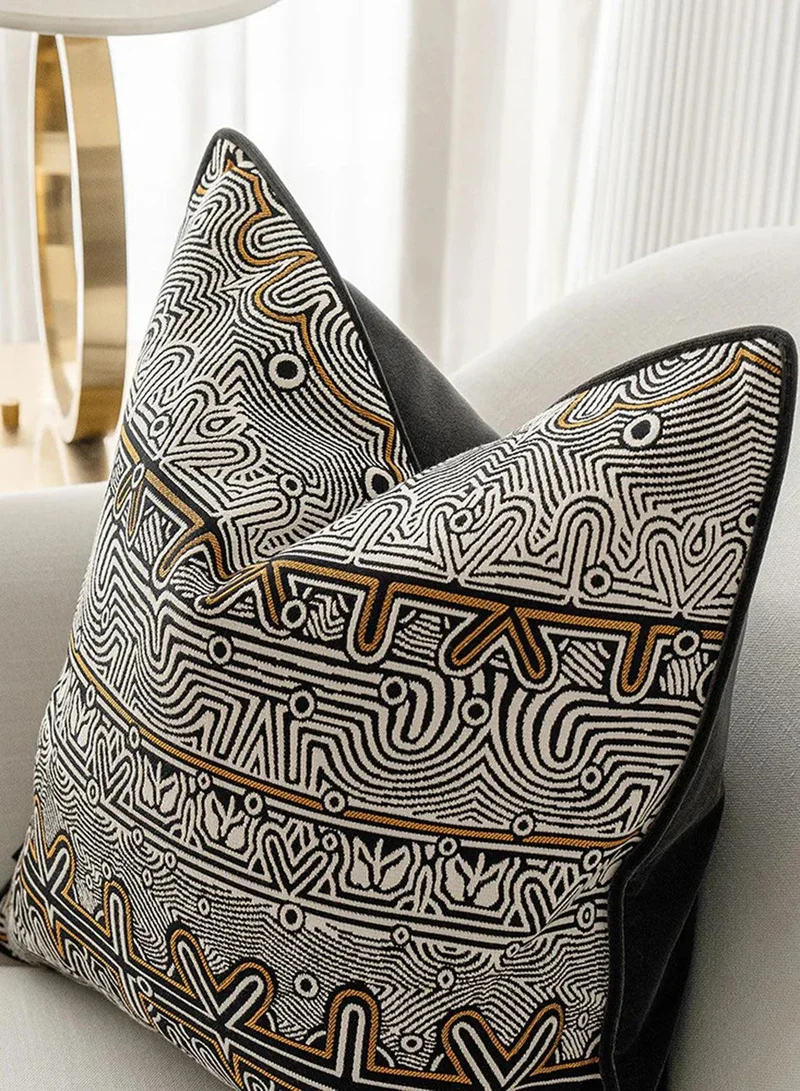 KNOT HOME Cushion Edda Hodler (with filler) Pillow Knot Home Cover Set for Modern Sofa Contemporary Living Room Bedroom and Office Soft Washable