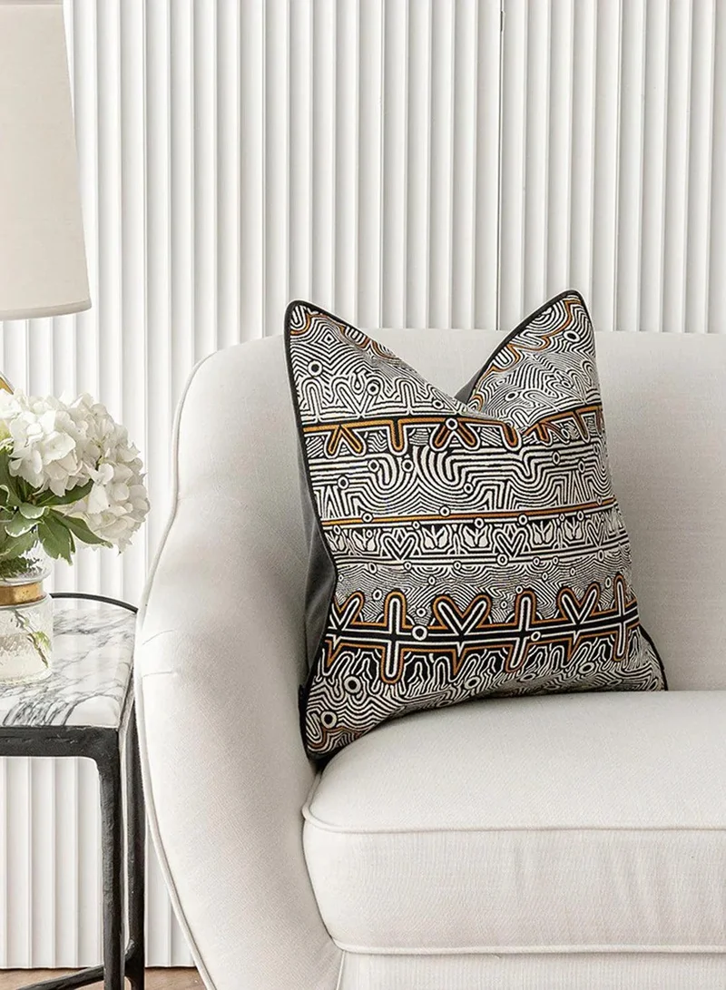 KNOT HOME Cushion Edda Hodler (with filler) Pillow Knot Home Cover Set for Modern Sofa Contemporary Living Room Bedroom and Office Soft Washable