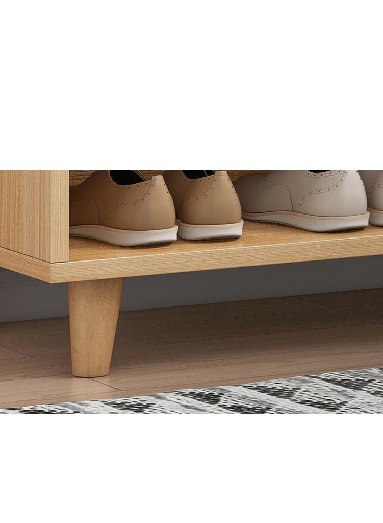 Shoe Cabinet Shoe Cabinet With Shoe-changing Stool Home Door Entry Porch Cabinet Door Can Sit-type Integrated Storage for Closet Hallway (Size : 90x32x67cm)