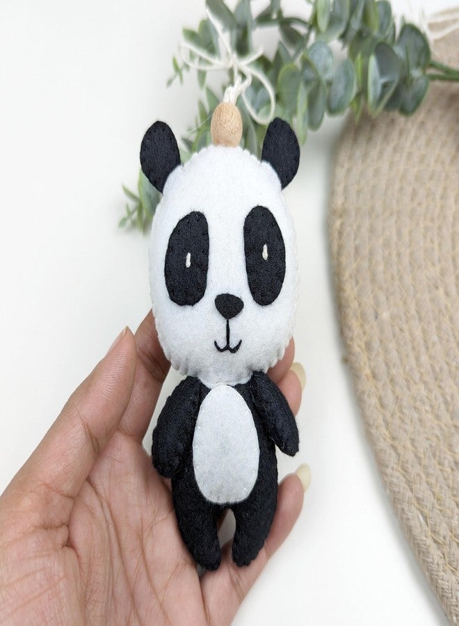 AGD Handmade Panda Bear Toy Hanging, Cute Animal Jungle Kids Room Wall Decorations, Return Gifts, Car Charm, School Bag Accessory, Baby Crib Hanging Decor (Pack of 1) - Image 2