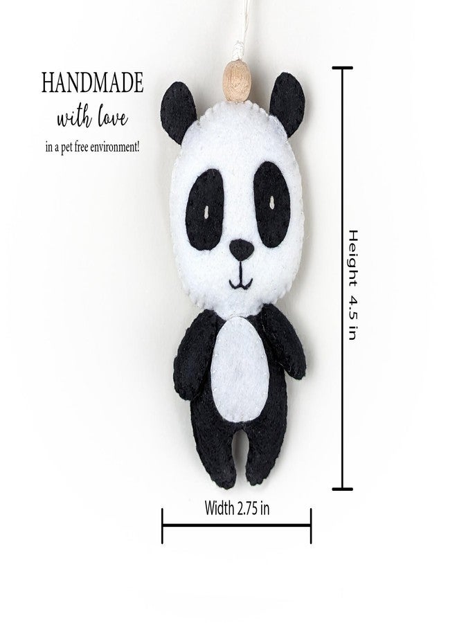 AGD Handmade Panda Bear Toy Hanging, Cute Animal Jungle Kids Room Wall Decorations, Return Gifts, Car Charm, School Bag Accessory, Baby Crib Hanging Decor (Pack of 1) - Image 4