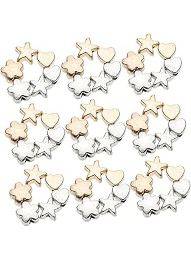 6 Packs Gold Silver Electroplating Bead Spacers For Jewelry Making DIY Crafts - Image 1