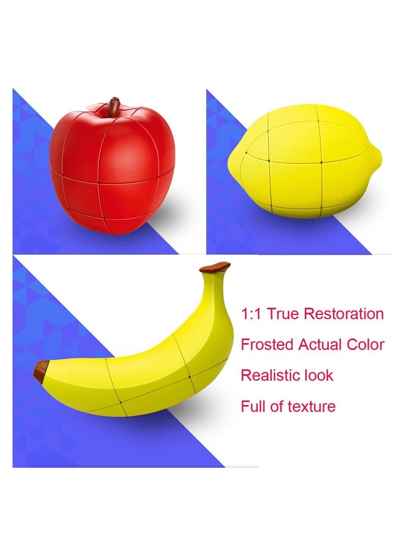 SYOSI Fruit Magic Cube Set, Puzzle Toy for Kids, Best High Speed Turns Quick and More Precisely Puzzle Game (Fruit), Best Gift for Kids  - Image 2