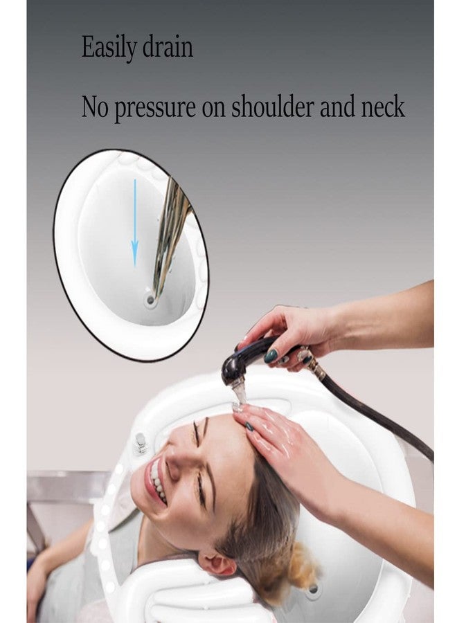 Peaoop Portable Inflatable Shampoo Basin for Bedridden, Handicapped, Seniors - With Air Pump, Hair Washing Tray for Home, Hospitals, Salons - Image 5