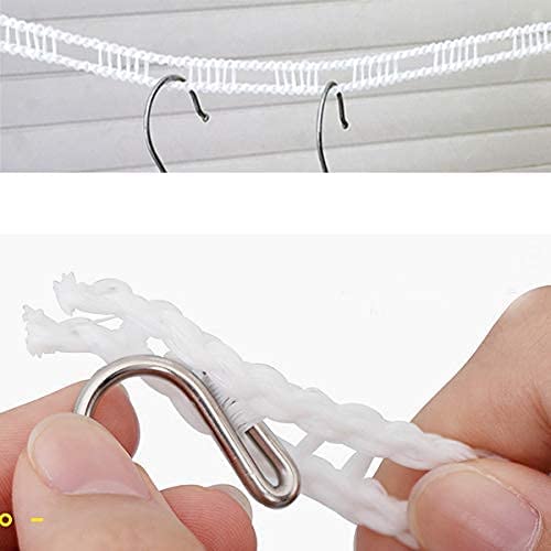 KPS Windproof AntiSlip Clothes Drying Nylon Rope with Hooks Nylon Wire Rope with Adjustable Hook for Indoor Outdoor Camping Travelling Home Multicolor 2 - Image 3