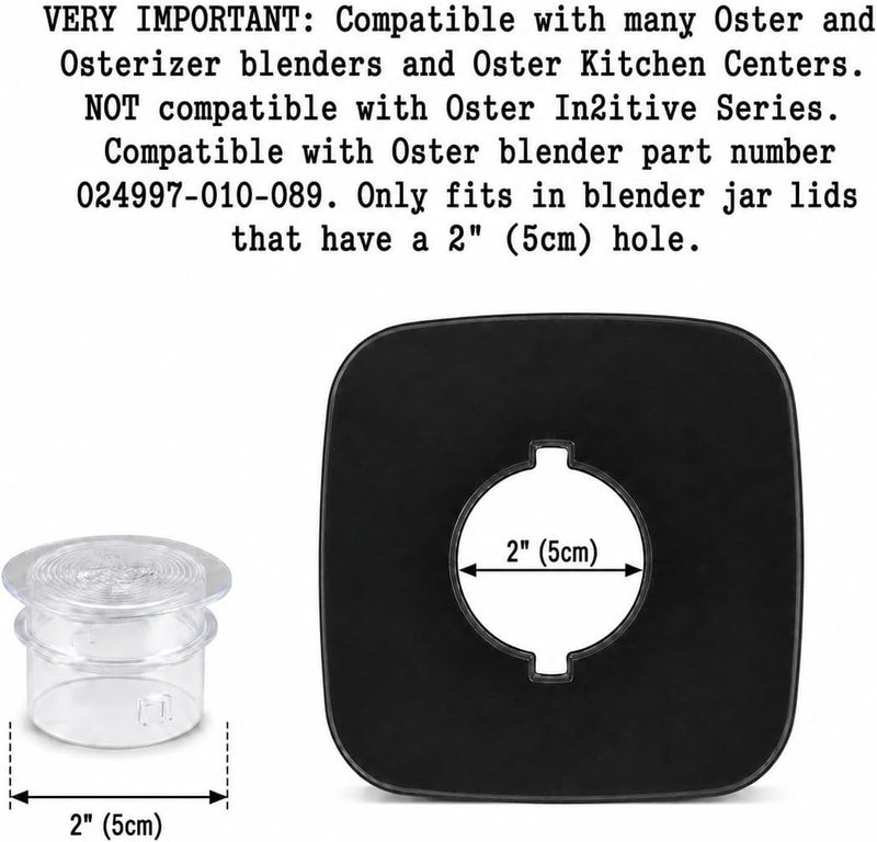أنإيفين غطاء حشو غطاء الخلاط من Univen متوافق مع خلاطات Oster و Osterizer موفر للمساحة - Image 2
