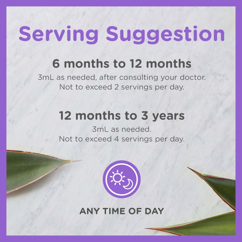 Zarbee's Baby Agave Cough Syrup + Immune for Babies 6+ Months, Safe & Effective with Cough Soothingâœ Organic Agave & Zinc for Immune Support*, Natural Grape Flavor, 2Fl Oz - Image 5