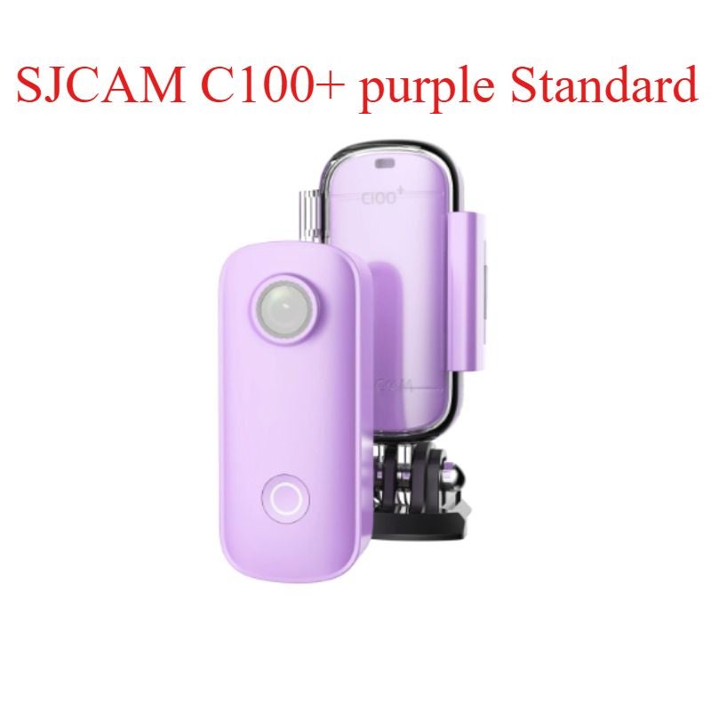 أس جي كام ملحقات كاميرا Sjcam C100 Plus Action Camera 4K Waterproof 30m Mini Sports Camera Purple - Image 1