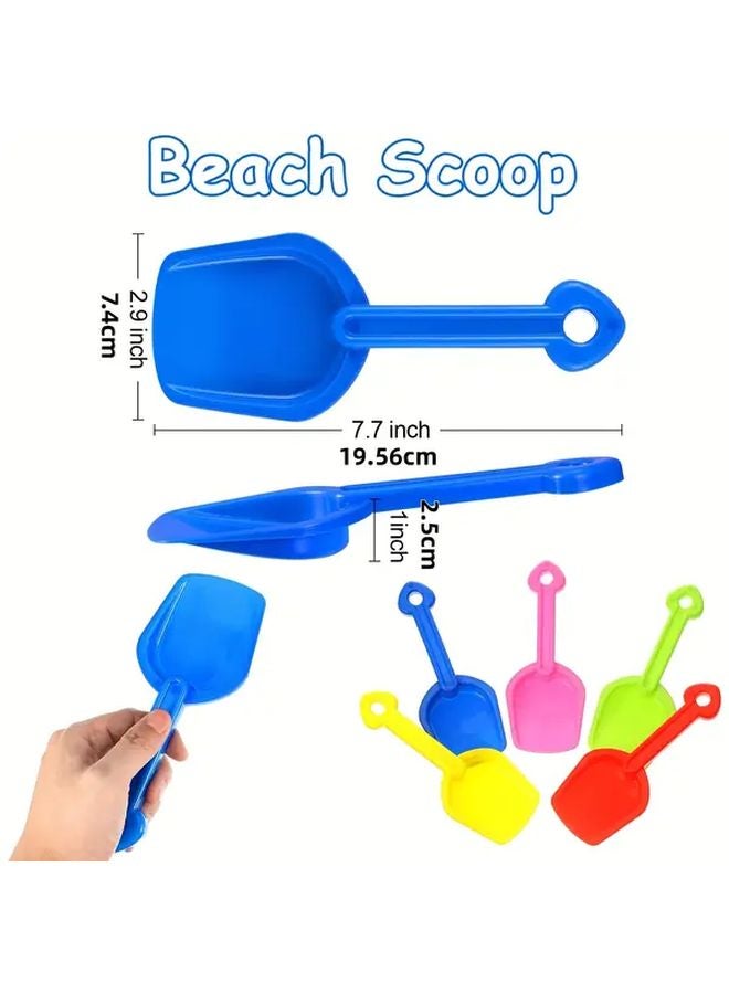 24 Pcs Plastic Sand Shovels 5 Color Assortment For Beach Pool Party Sandcastle - Image 5