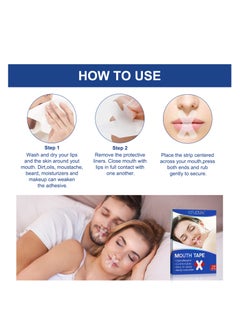 Sefudun Sleeping Strips 120 Pieces Mouth Tape Anti-Snoring Device for Sleeping for Better Nose Breathing for Breathing Better Breathing Snoring Against Snoring Less Mouth Breathing  - Image 4