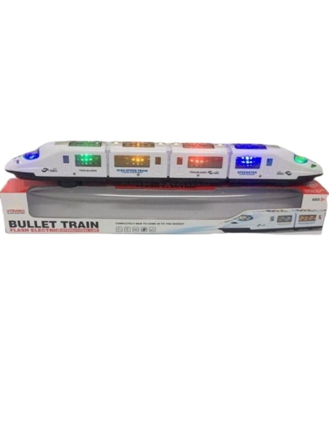 High Speed Battery operated Bullet Train Toys with Light and Labbaik Music PlaySet For Kids - Image 4